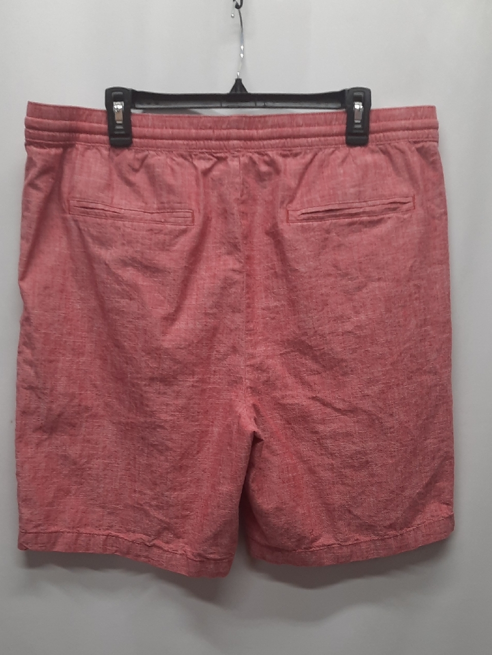 Banana Republic Men's XL Deck Shorts Red Cotton Elastic Waist Pockets Summer - Picture 3 of 10